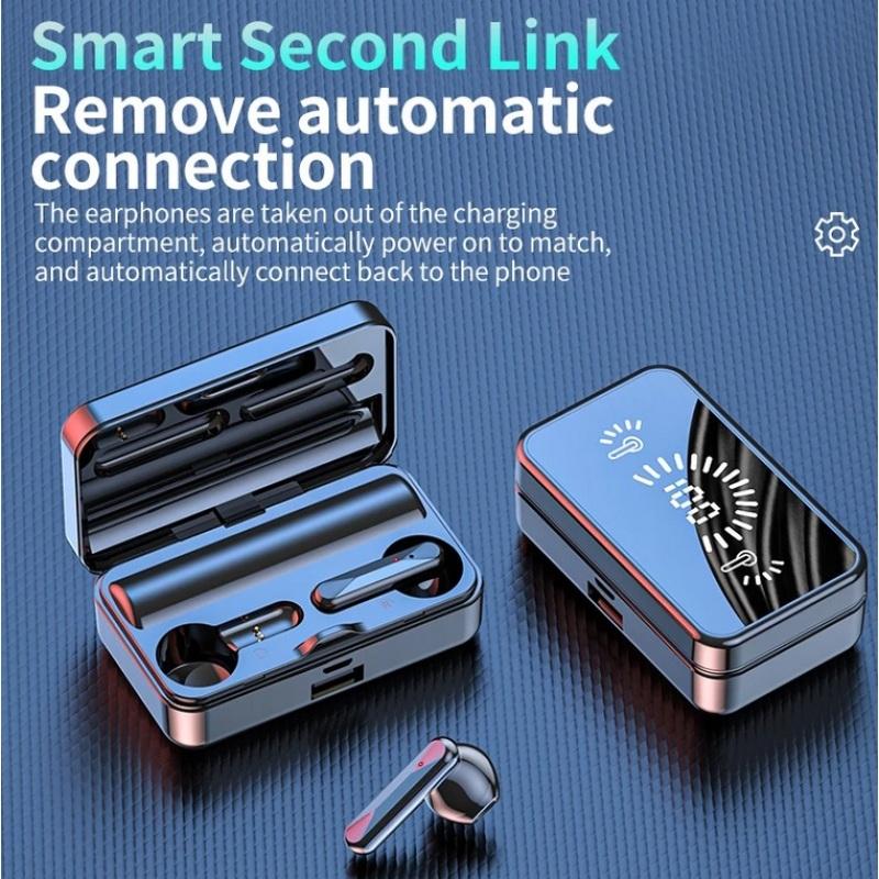 S20 Mirror Surface Wireless Bluetooth Headset Mini Invisible Long Standby Bluetooth Headset