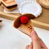 Plush Cartoon Food Refrigerator Magnet Stuffed Bread Pizza Sandwich Milk Tea Cookies Fridge Magnet Home Office Decorative Accessories