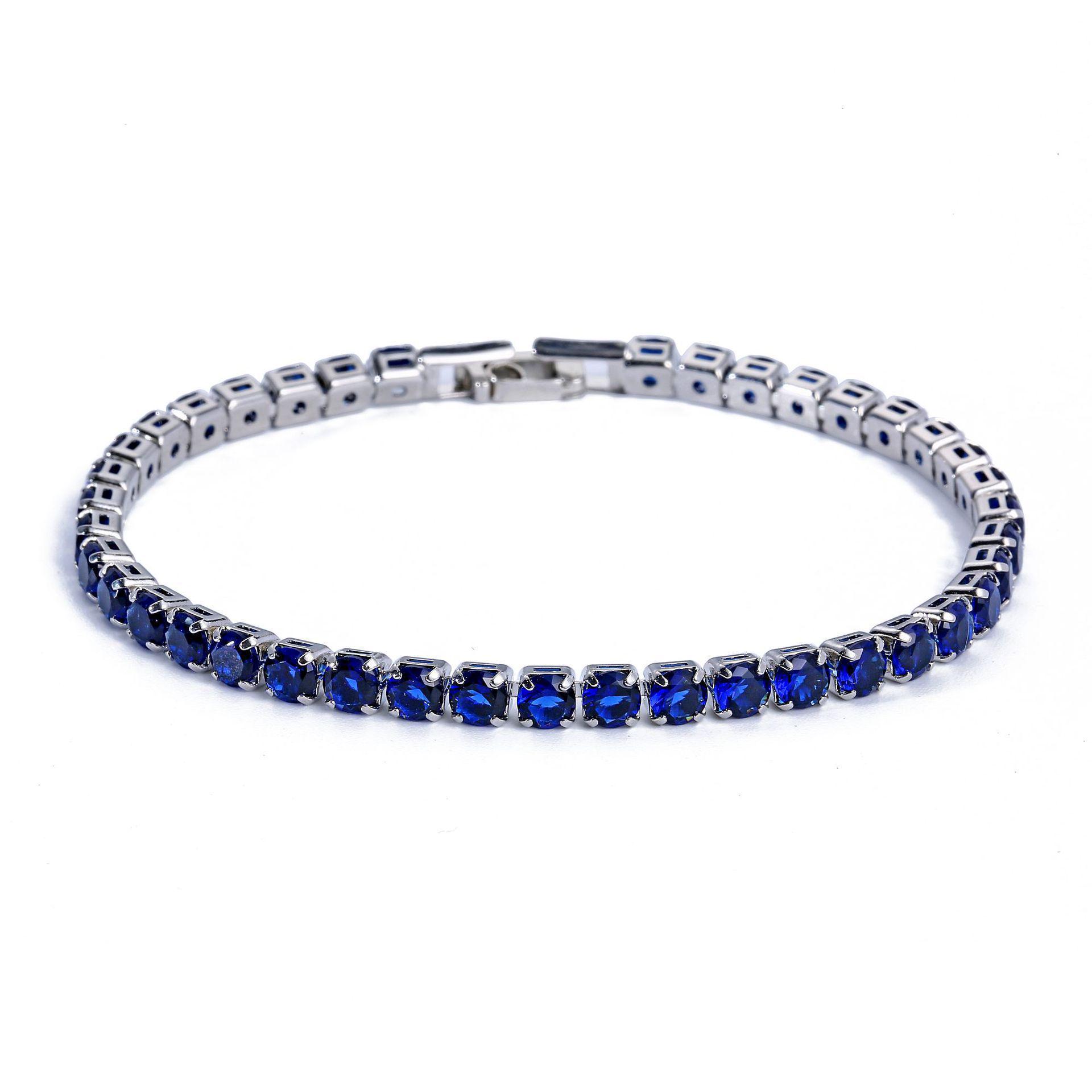 2026 Geometric Micro Square Zircon Tennis Bracelet - Elegant Crystal Jewelry