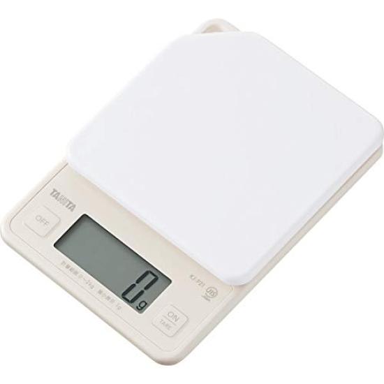 Tanita Digital Cooking Scale, Ivory, Weighing Capacity 1kg, Display 1g
