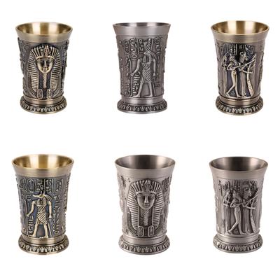 Cocktail Cup Wine Cup Retro Theme Metal Texture Offering Insulation Small Capacity Suitable for Beverages Water