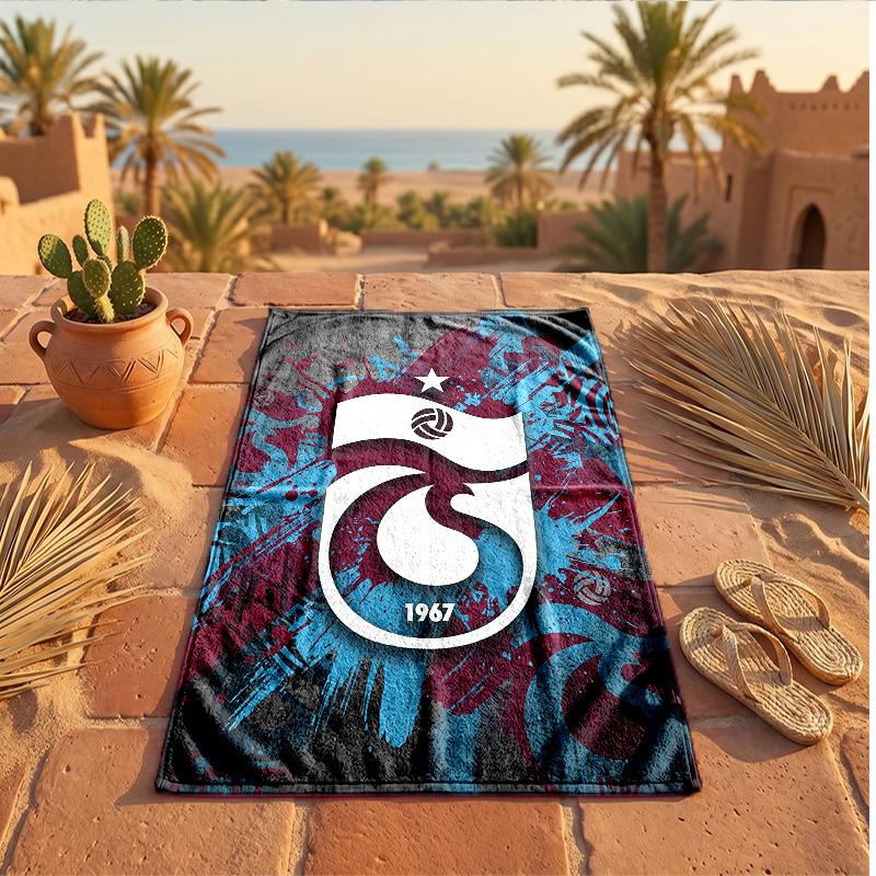 Trabzonspor FC Print Mikrofaser Strandtuch Schnelltrocknend Saugfähig Großes Handtuch für Strand Schwimmen Reisen