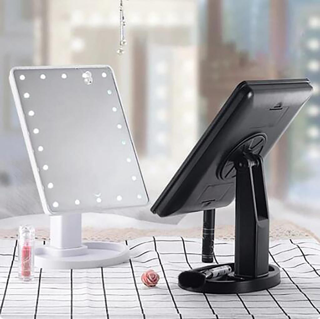 1pc Luminous Makeup Mirror, 360 ° Rotating Creative Makeup Mirror, Portable and Stylish