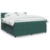 VidaXL Bed Slat Base and Mattress Dark Green 180x200cm Velvet 3287815