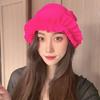 Womens Swim Cap for Long Hair Cute Korean Style Colorful Fabric Design Elegant Beach Photography Hot Spring Swimming Cap