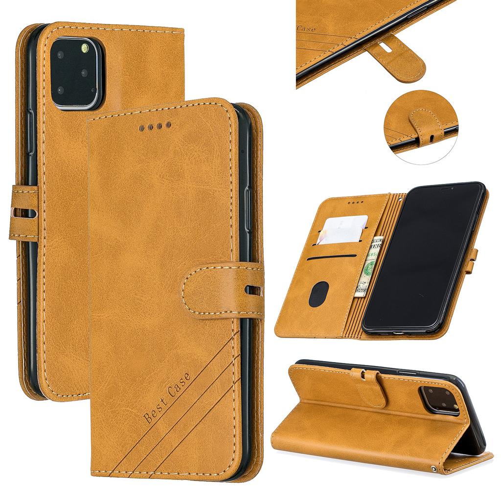 Applicable iPhone17 Leather Case 15Pro Retro Solid Color Calf Pattern Multi-function Wallet Leather Case 14plus