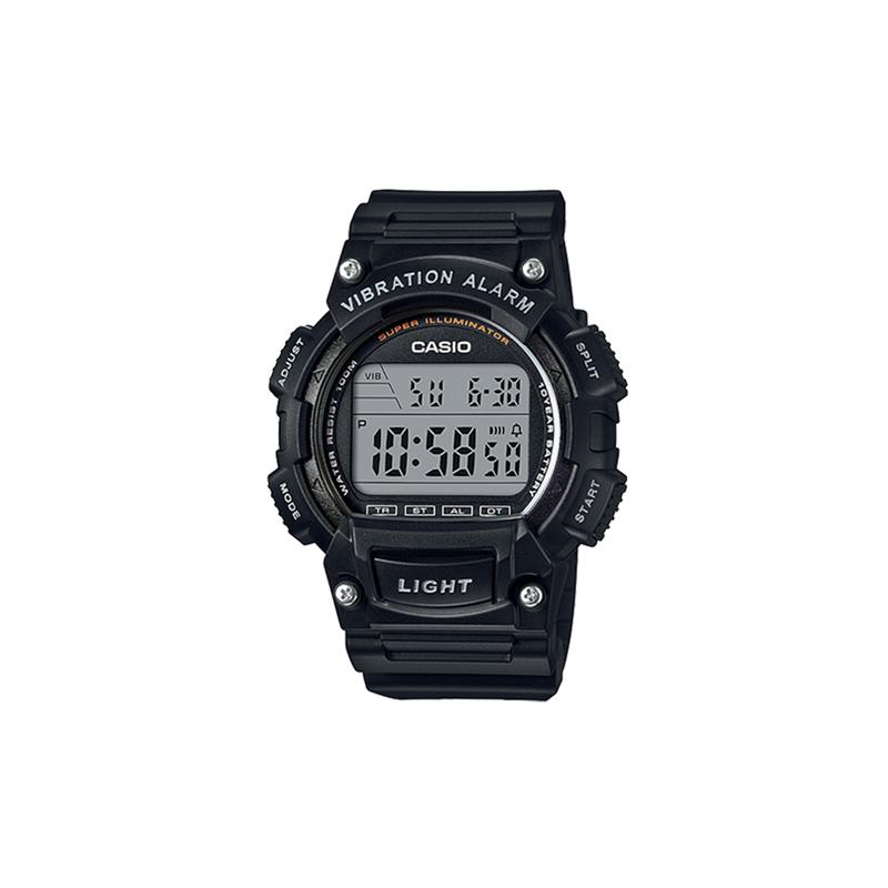 

Casio YOUTH series-Disc digital display, movement 100 meters waterproof, quartz movement, resin strap, Japanese and Korean watch, men s W-736H-1A чёрный