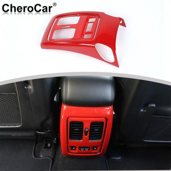 Red Rear Air Conditioner Vent Outlet Panel Trim For Jeep Grand Cherokee 2011-20