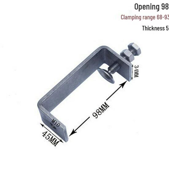 C304 Tiger Claw U-Shaped Stainless Steel Pipe Clamp