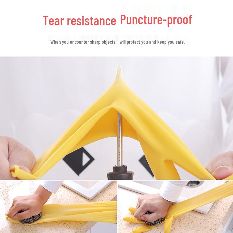 Fuxing Extended Waterproof Chemical Resistant Latex Gloves