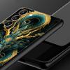 Chinoiserie Loong Flower Dragon Phone Case Cover for Samsung Galaxy S26 S25 S24 S23 S22 S20 S21 FE Ultra S25 Edge Plus Soft TPU