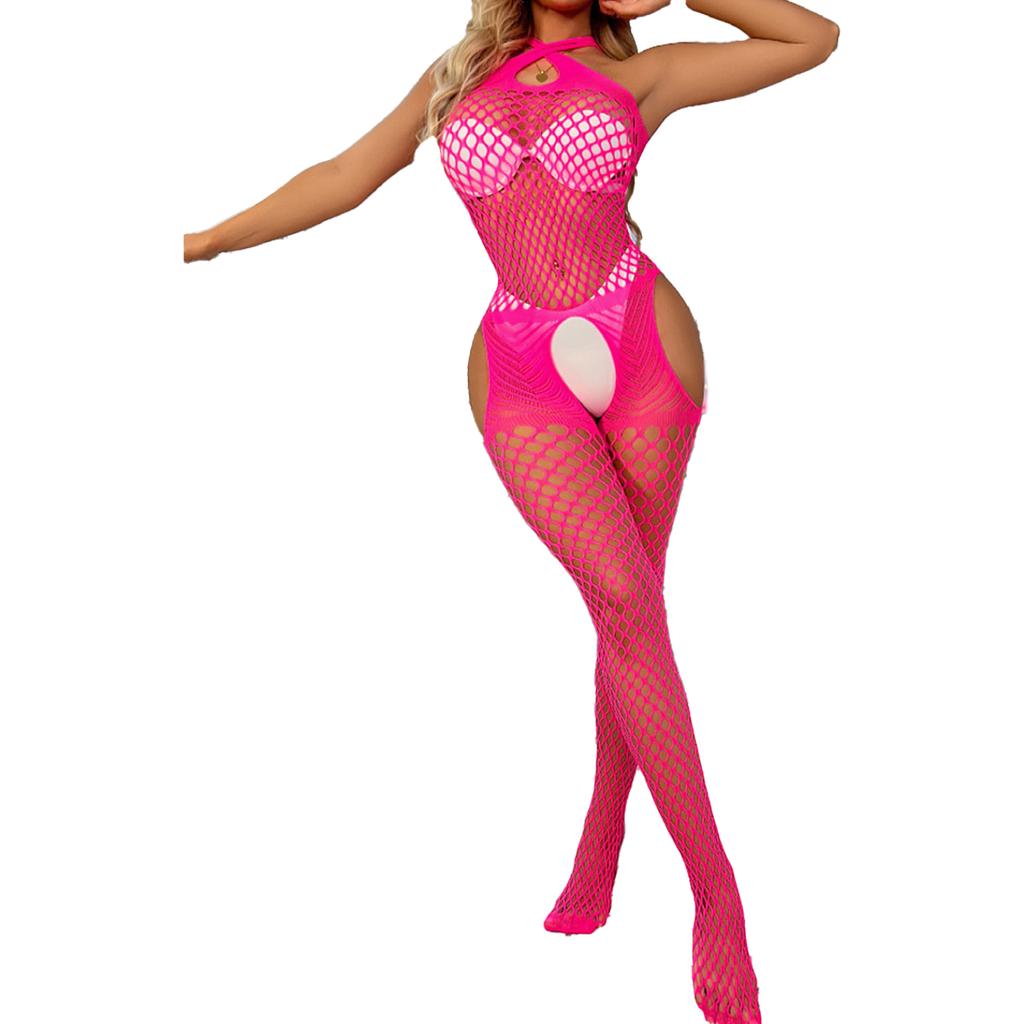 Women Lingerie Fishnet Body Stocking Dress Underwear Babydoll Sleepwear Bodysuit