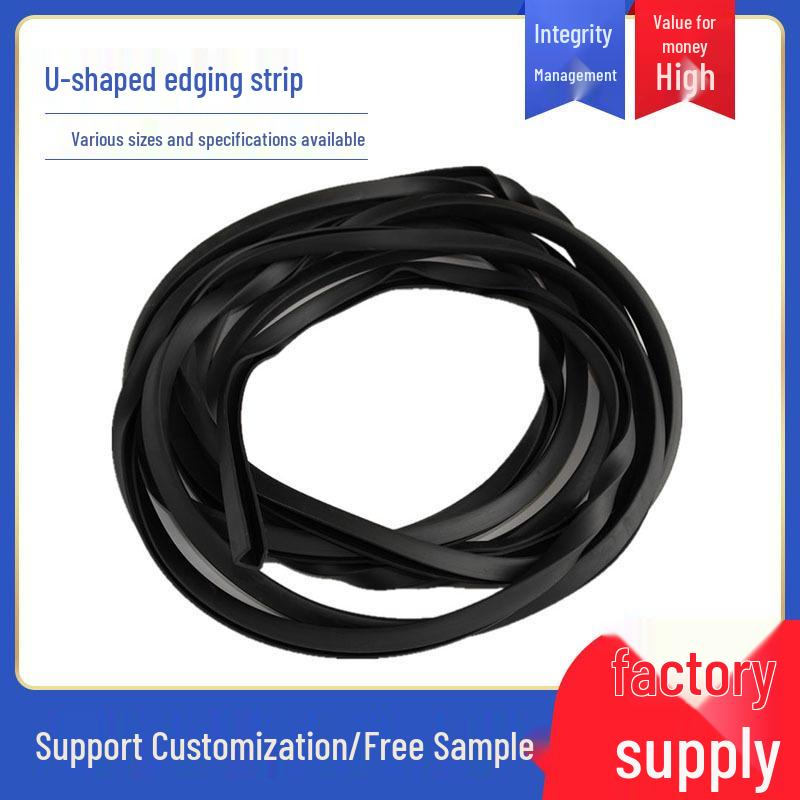U-Shaped Rubber Edge Protector: Glass, Metal, and Steel Anti-Collision Edge Banding & Sealing Strip