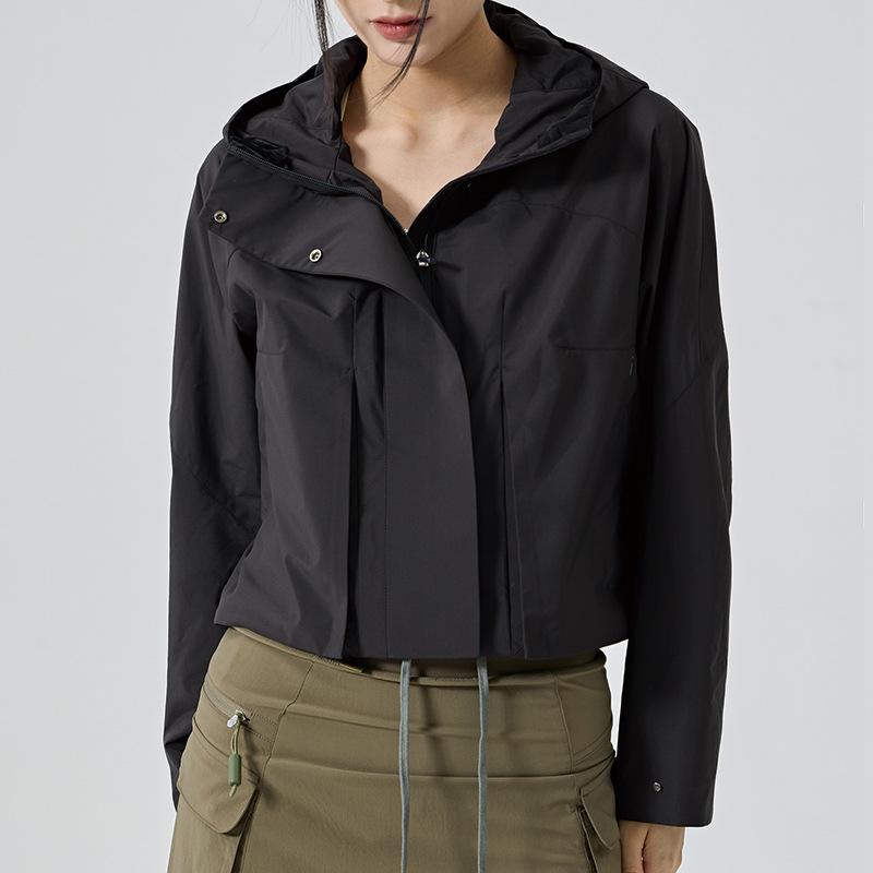 

Куртка с капюшоном, маленький дождевик, ветрозащитная, водонепроницаемая, дышащая, короткая, рабочая, для занятий спортом на открытом воздухе XL