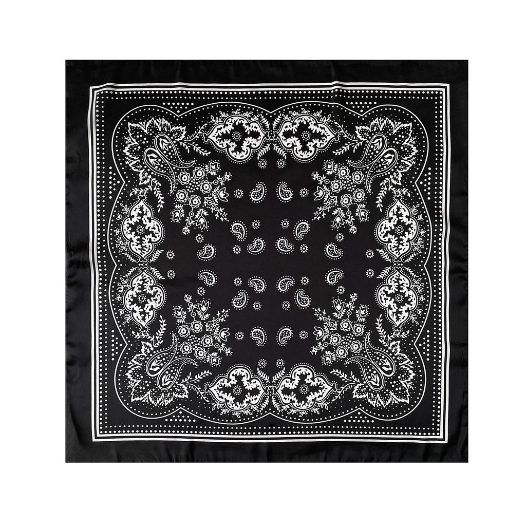 Ethnic Paisley print hot-selling satin light silk scarf headscarf small square scarf 71 size wholesale
