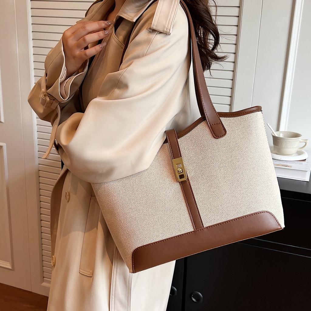 2025 New Commuter Large-capacity Casual Fashion Niche Simple Women's Bag Tote Bag Shoulder Bag