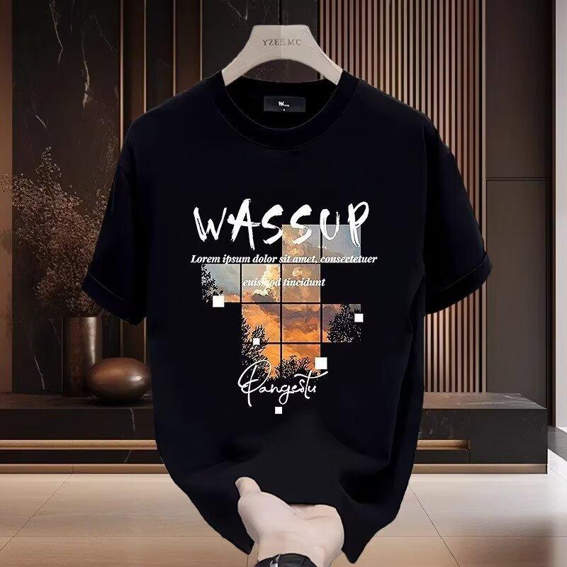 Summer 2025 New Short-sleeved T-shirt for Men with a Round Neck, Breathable and Versatile Casual Wear