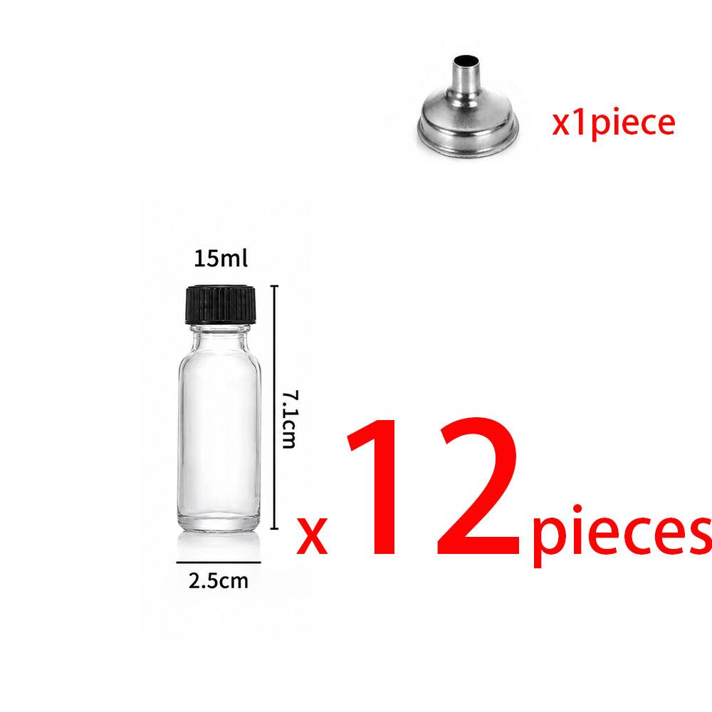 Modern Glass Liquid Bottles with Lids,Suitable for Ginger Juice,Oil,Mini-60Ml Eco-Friendly Juice Containers with Pouring Funnel