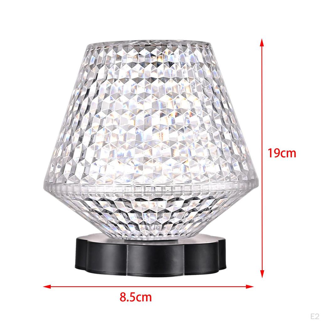 Crystal Nightlight Table Lamp for Bedroom
