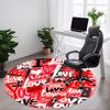 1 Stück Liebe, Valentinstag Stuhlteppich für Büro, Innenbereich Rutschfest Waschbar Teppich, Weiche Bequeme Matte Für Büroraum yy250930156