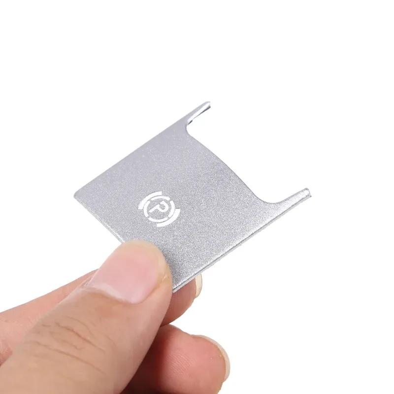 For Maserati Ghibli Quattroporte 2013-2015 Stainless Steel Silver Car Electronic Handbrake Cover Trim Stickers Car Accessories