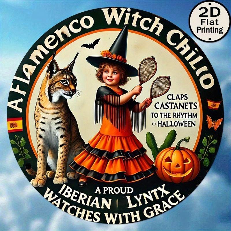 2D Flat Hanging Decorative Metal Sign Hand Painted Art