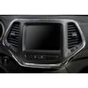 For Jeep Cherokee 14-2018 Bright Chrome Center Console Navigation Frame Trim