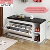 Flip-Top Shoe Cabinet & Bench: Multi-Functional Entryway Shoe Storage and Sofa Stool