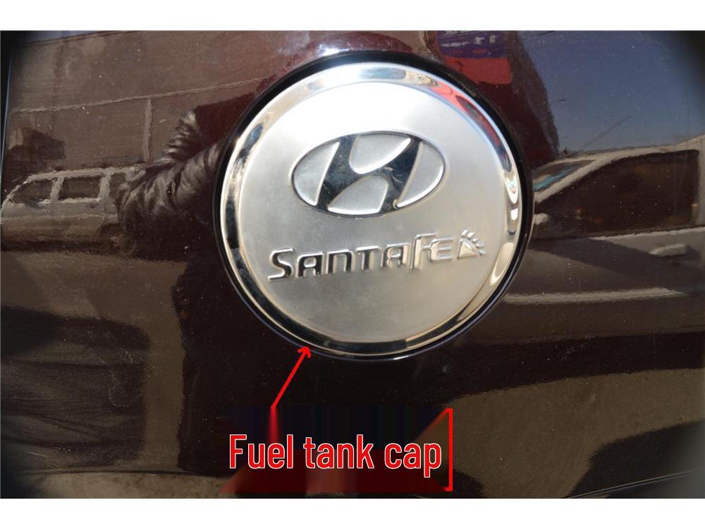 06-12 Hyundai Santa Fe Fuel Tank Cap Stainless Steel Decoration Sticker