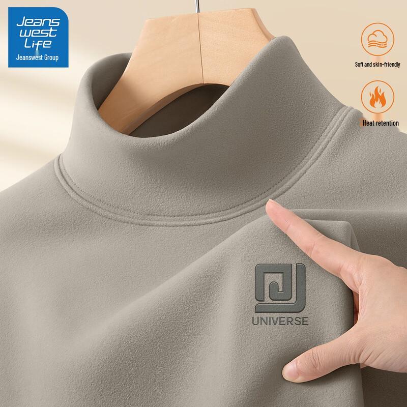 Jeanswest Men s Thermal Fleece-Lined Long Sleeve Top XL