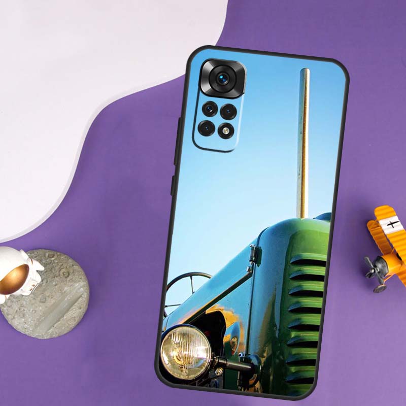 Farm Vehicle Tractor Case For Xiaomi Redmi Note 13 Pro 14 12 9 10 11 Pro 10S 11S 12S Redmi 13C 14C 10C 12C Cover