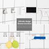 8pcs Razor Holder Stainless Steel Storage Hook Bathroom Razor Waterproof Wall Mounted Shelf Razor Holder Bathroom Accessories