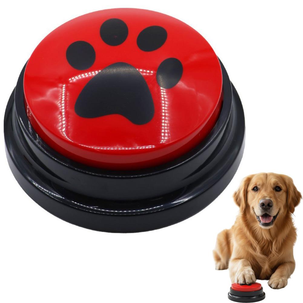 5colors Dog Cat Communication Buttons Voice Recording Button for Pet Training Buzzer 30 Second Record Playback Interactive Pet T