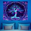 VIKAMA Colorful Tree of Life Mandala Tapestry Bedroom Bedhead Atmosphere Decoration Esports Room Bar Party Background Decoration