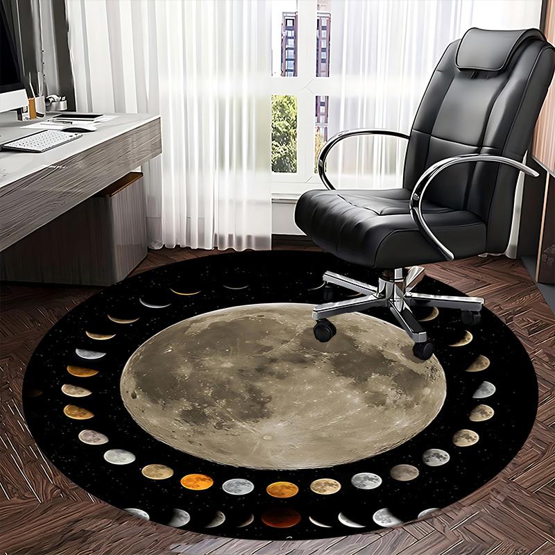 Full Moon Chair Mat: Home Decor, Office Carpet, Gift for Any Room, Perfect for Bedrooms & Living Rooms1118134a