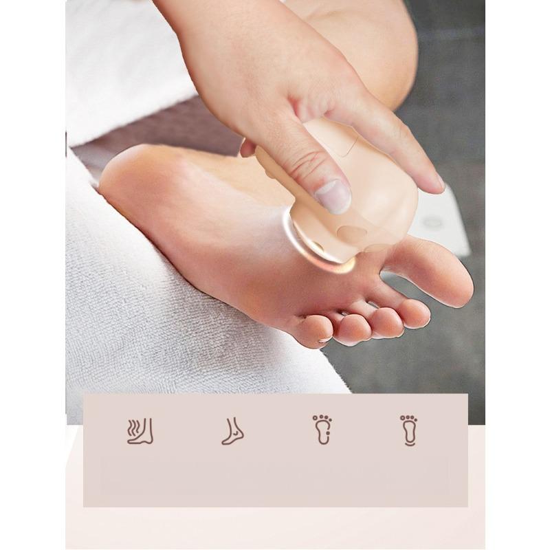 1PC multi-function electric foot grinder, purple light to remove dead skin, rechargeable pedicure, washing automatic storage compartment