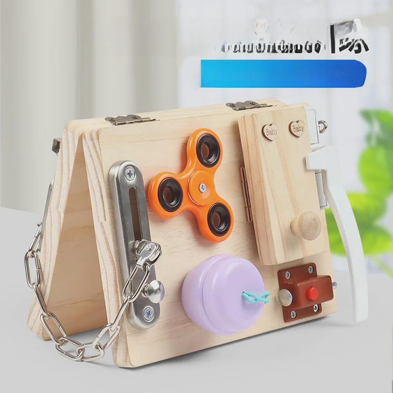 Montessori Pädagogisches Busy Board für Kinder im Vorschulalter