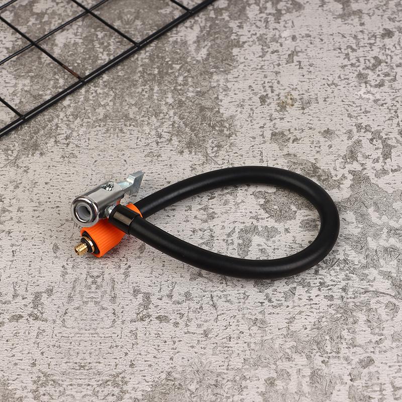 Reifenfüllschlauch M6 Verriegelbarer Luftdruckprüfer Mit Luftschlauch, Standard-Reifenventil Feingewinde, Füllschlauchadapter