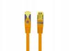 Patchcord Lanberg S/FTP kat.6A 0,5m LSZH CU fluke passed pomarańczowy