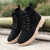 Winter Leather Snow Boots Velvet Thermal Men'S Shoes British Martin Boots Short Boots Trendy Women Cotton Shoes Wool Tooling Boots