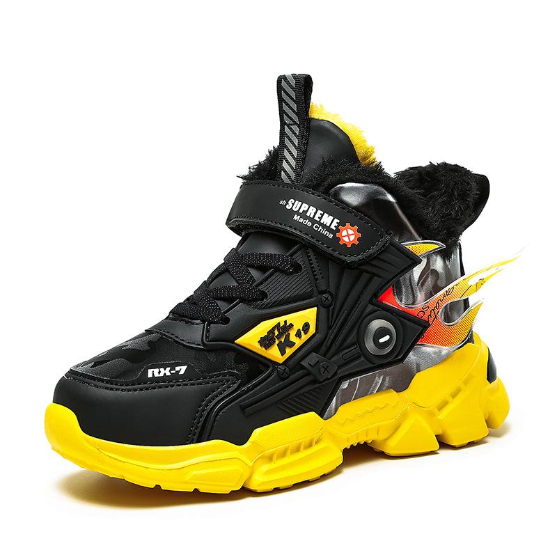 Children's shoes winter cotton shoes plus cotton year 11 sports thickened large cotton shoes students warm platform boys shoes