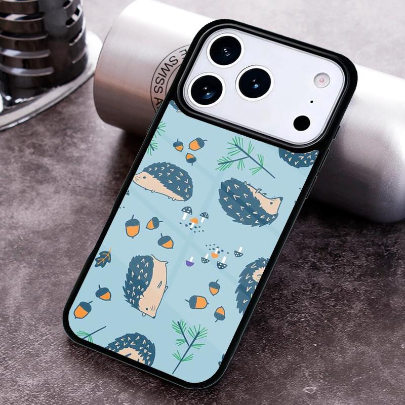 

Kawaii Little hedgehog colored Phone Case for iPhone 17 16 15 Pro Max Air 14 13 12 11 Plus Shockproof Cover iPhone 12 Pro Max