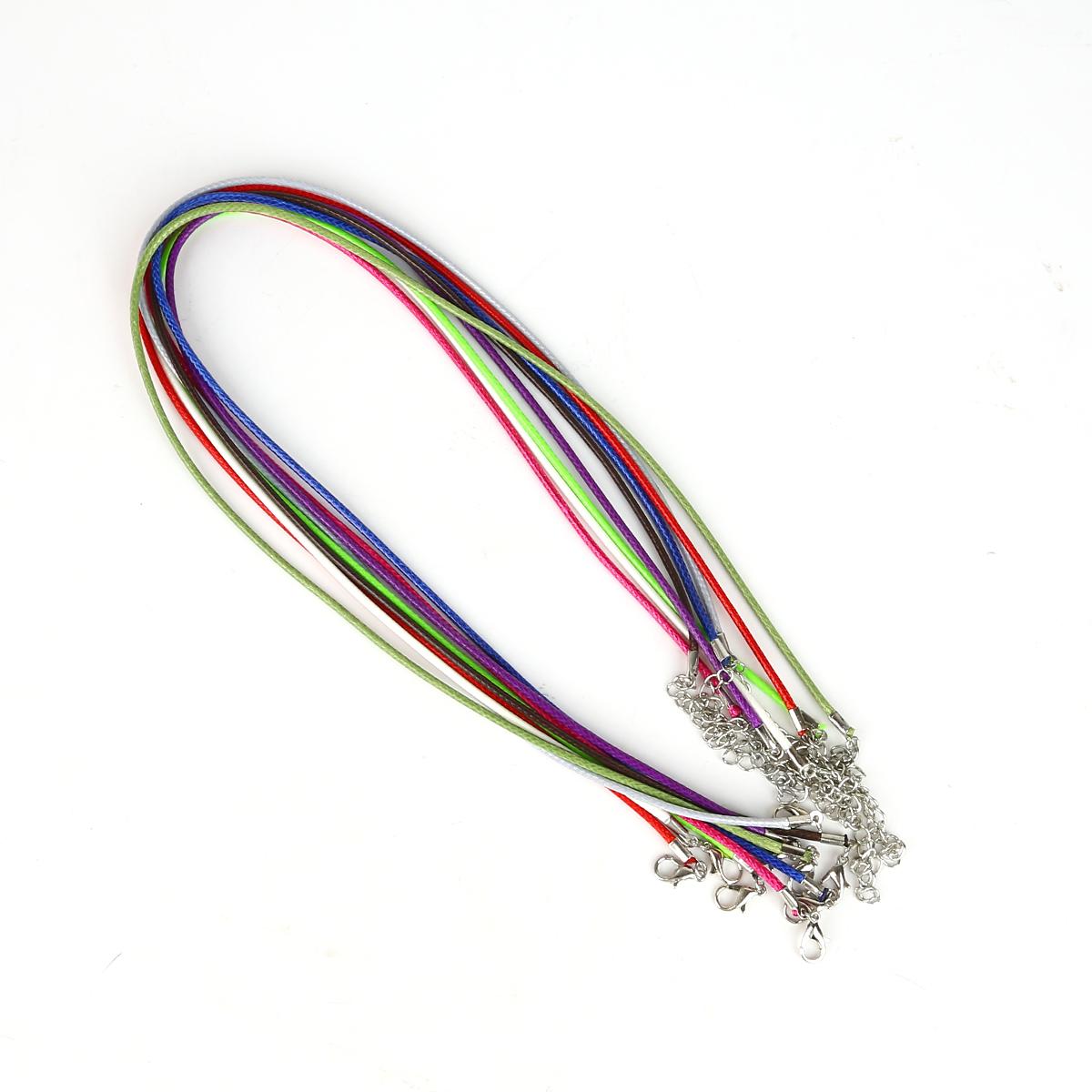 

Кожаный шнур из искусственной кожи, веревка-омар для ожерелья и подвески «сделай сам», подвески ручной работы, фурнитура 2mm x 45cm 5pcs разноцветный