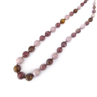 [K3167] - Κολιέ μακρύ 'Scarlett' μωβ