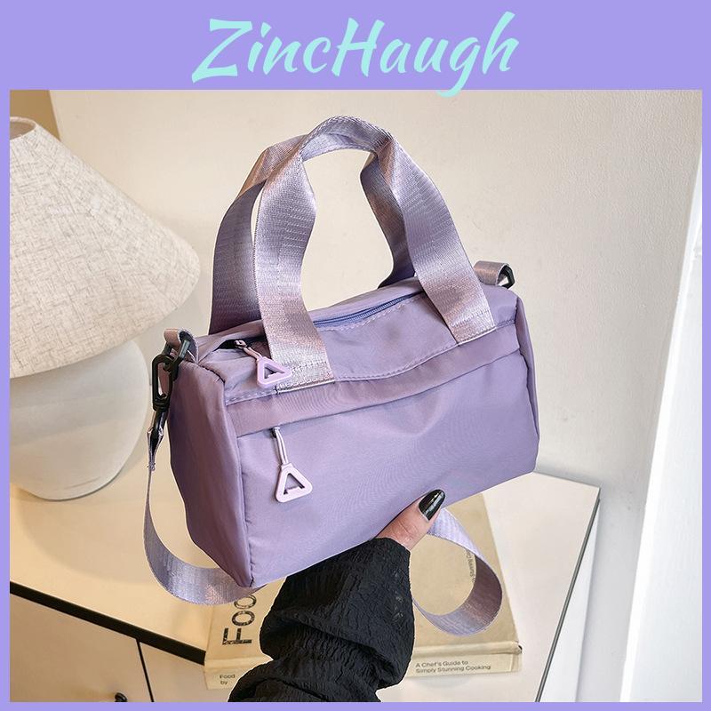 Nylon Small Crossbody Bag For Women With Zipper Closure And Inner Phone Pocket For Daily Use
