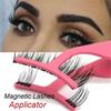 2Pcs Magnetic Eyelashes Extension Applicator False Eyelashes Clip Multifunctional Makeup Tool for Natural Look