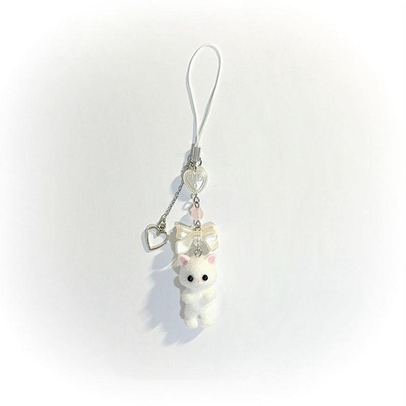 Furry Kitten Keychain Handmade Y2k Women Fashion