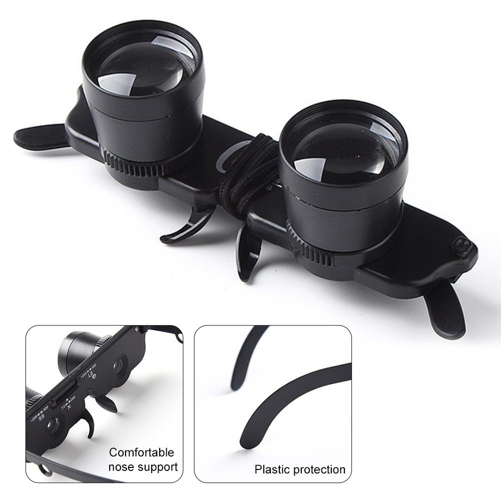 1Pc Fishing Binoculars Magnifying Head Multifunctional Glasses Eyeglasses HD Portable Telescope for Outdoor Bird Watching Sports