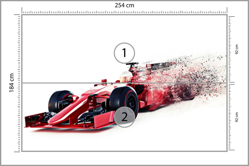 Photomural Abstract F1 Car Structural Vinyl 254x184
