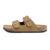 Men Slip On Cork Sandals Clogs Slide Slippers With Double Buckles Suede Leather Comfort Footbed Classics Health Soles Summer